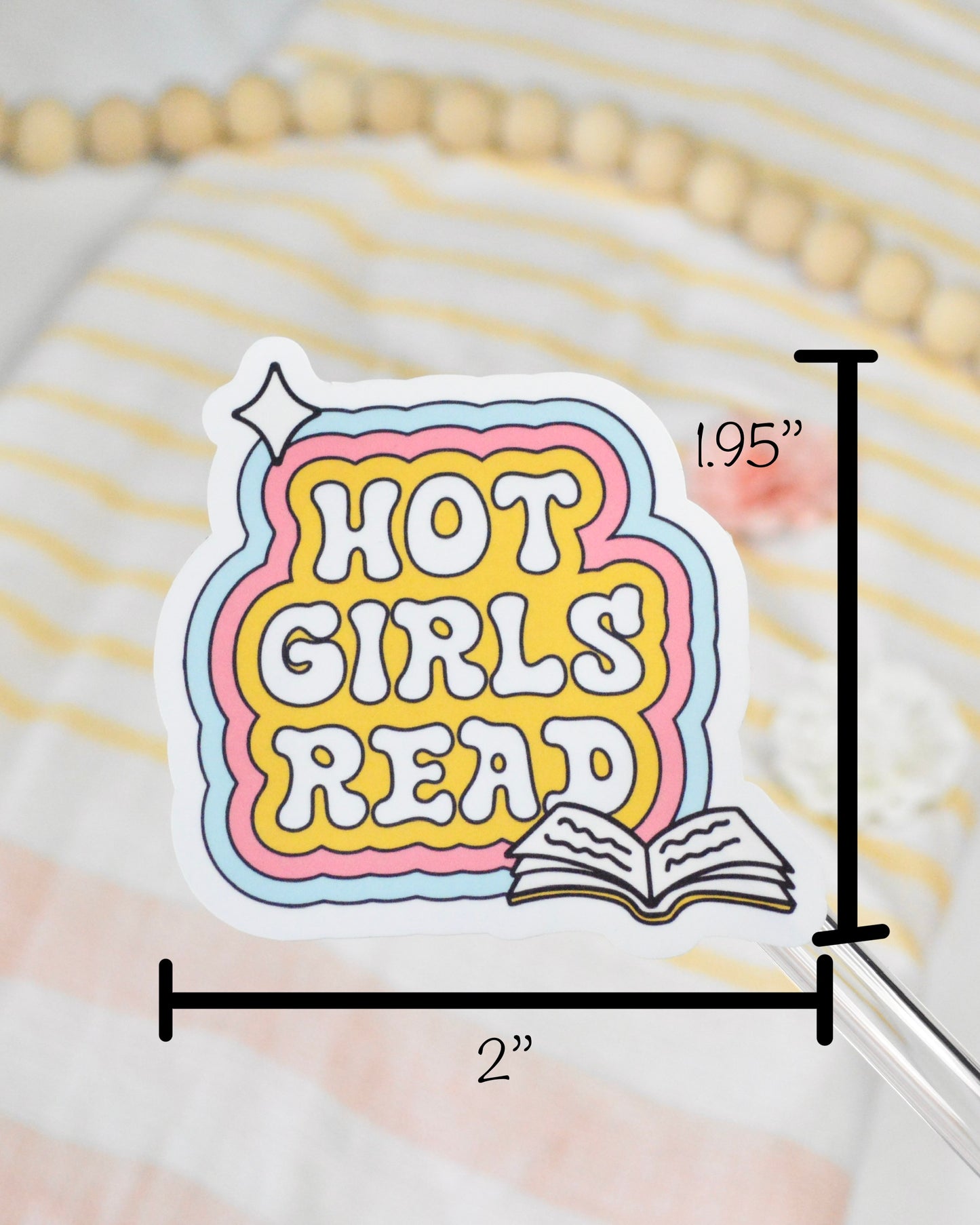 Hot Girls Read Sticker