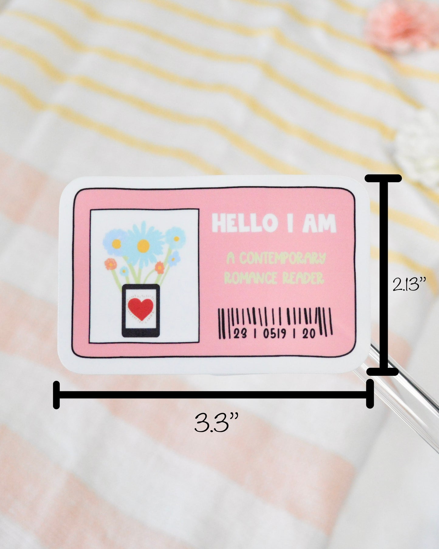 Contemporary Romance Reader Sticker
