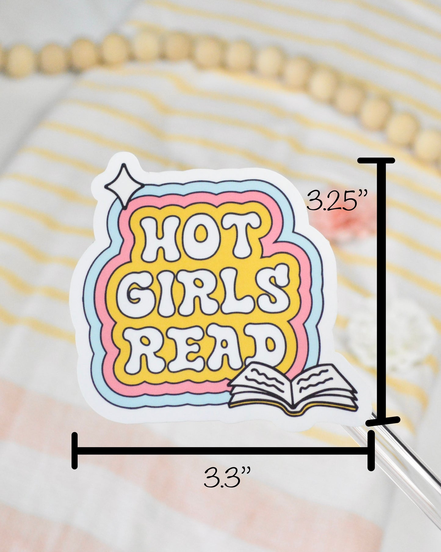 Hot Girls Read Sticker