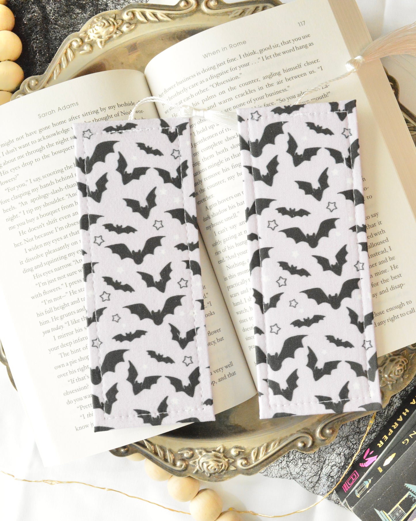 Lavender Bats Bookmark