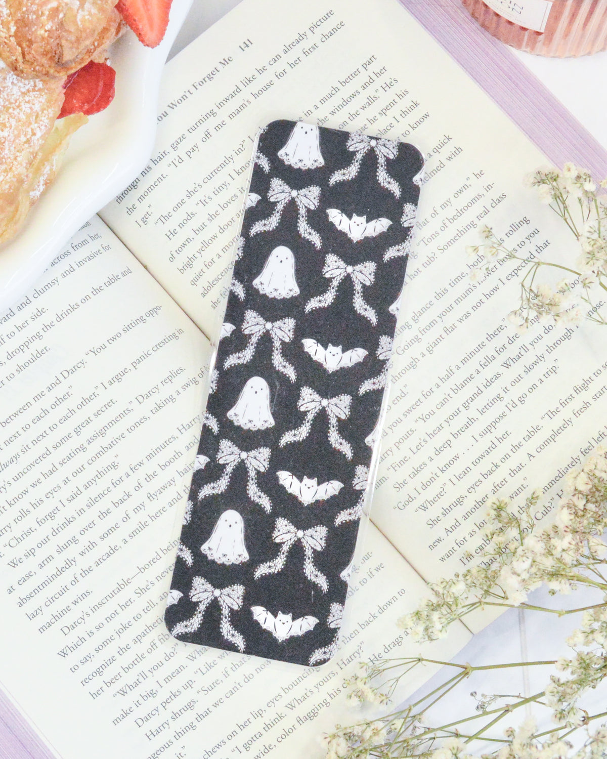 a bookmark on a book