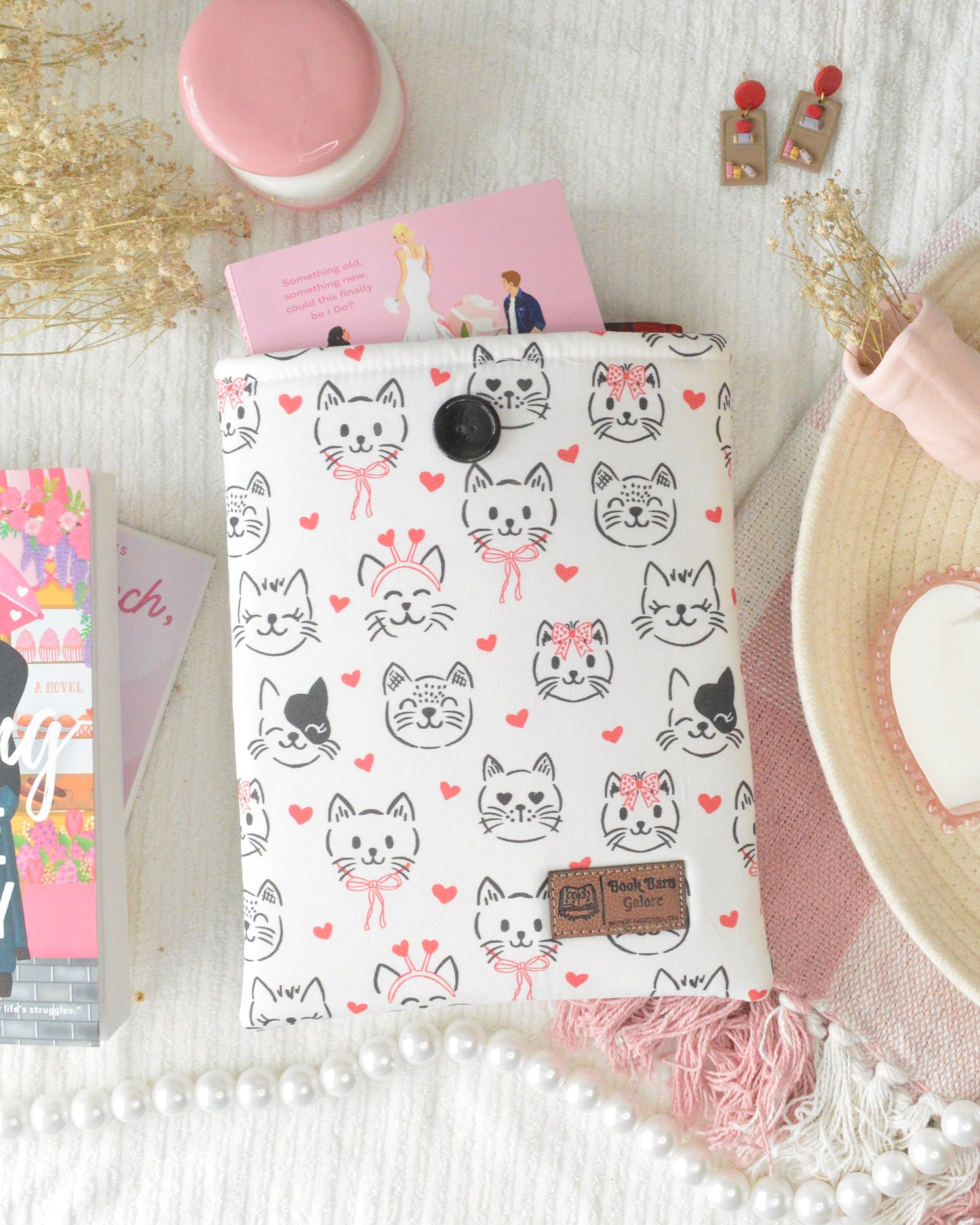 Cats and Bows Book Sleeve