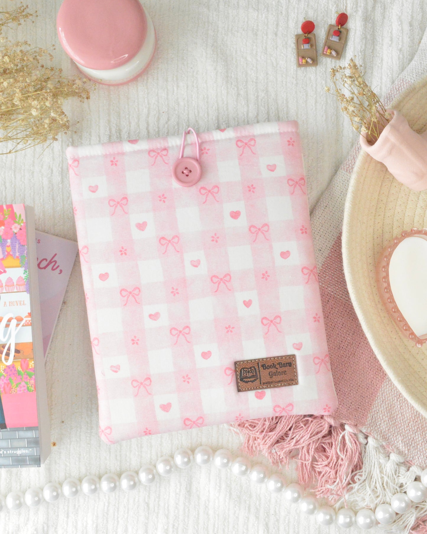 Hearts and Stripes Book Sleeve