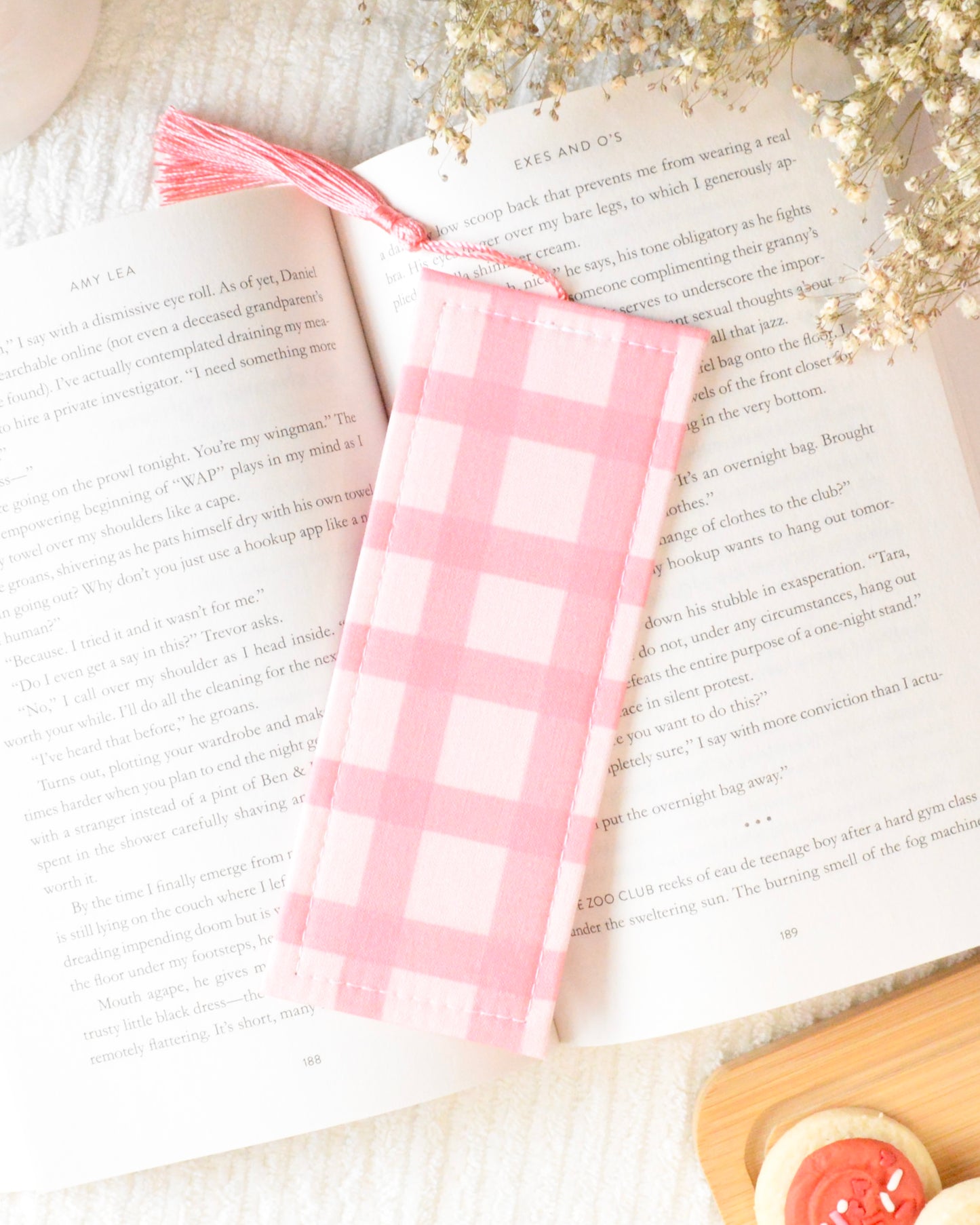 Pink Patches Bookmark