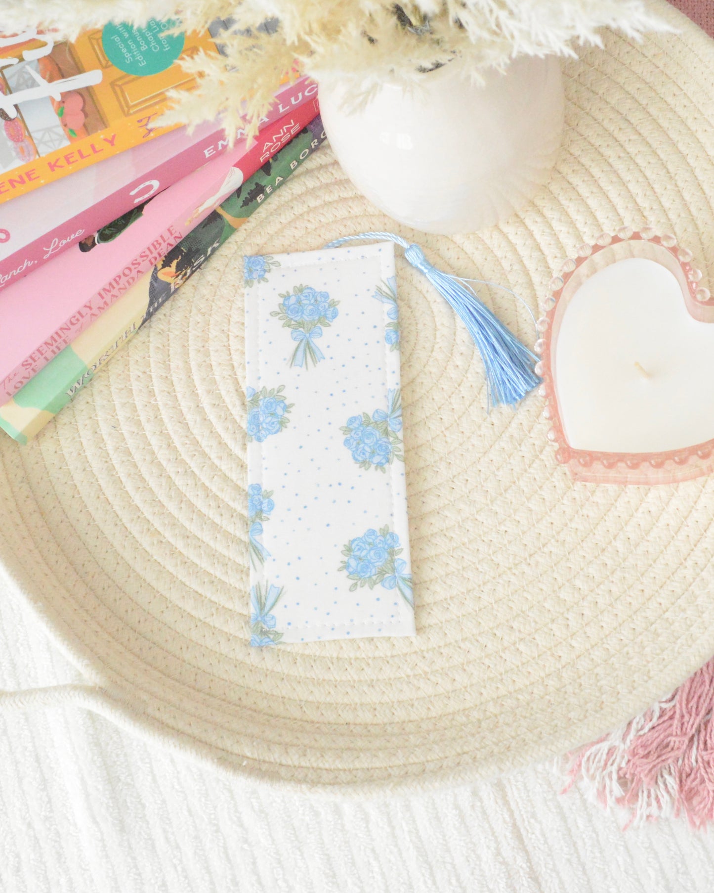 Floral Blues Bookmark
