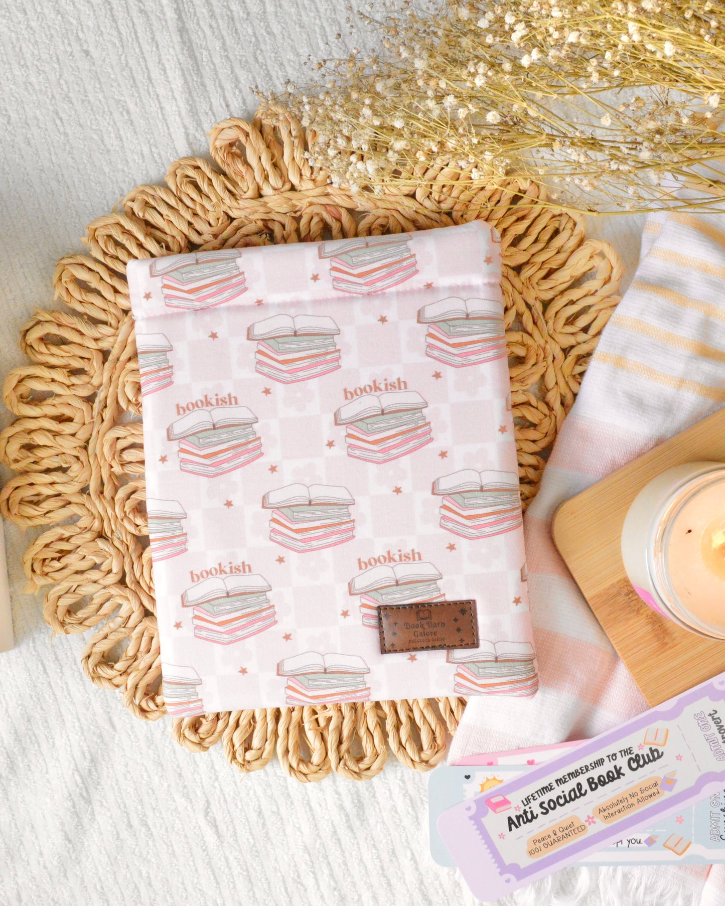 Checkered Readers Book Sleeve