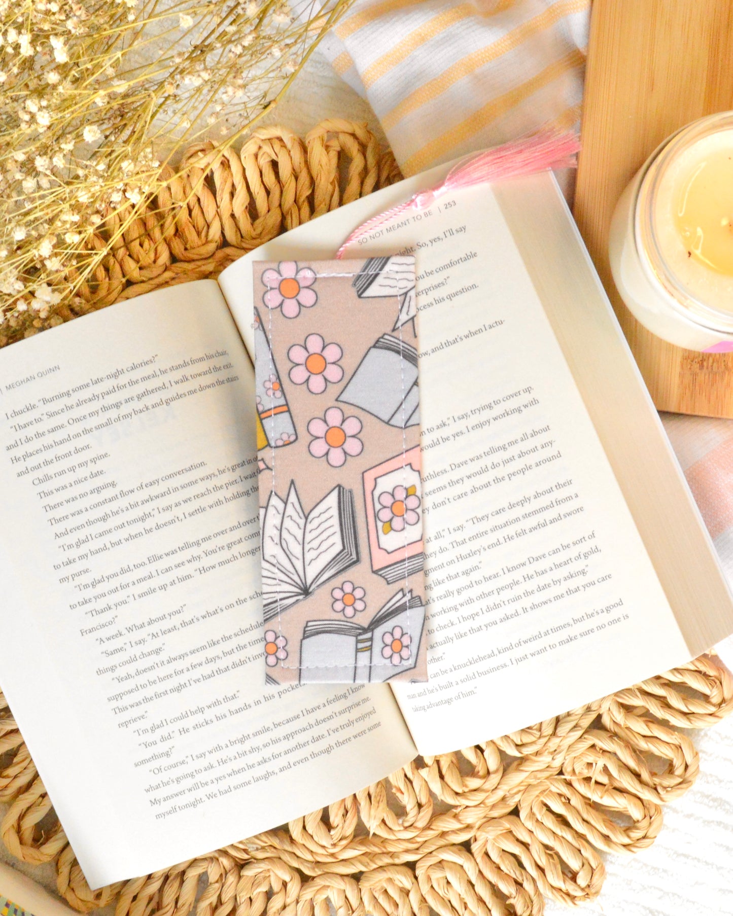 Floral Books Bookmark