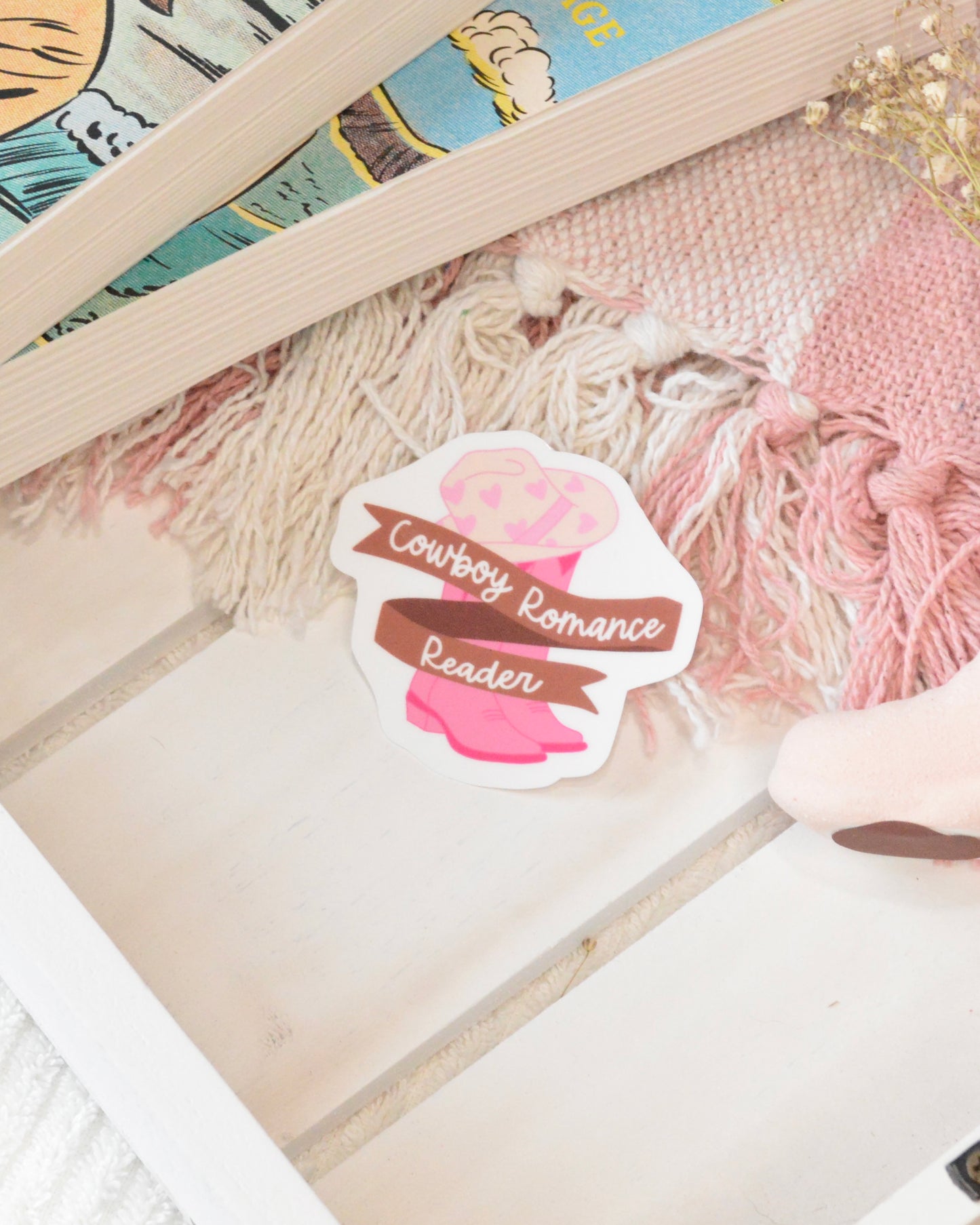 Cowboy Romance Boot Sticker