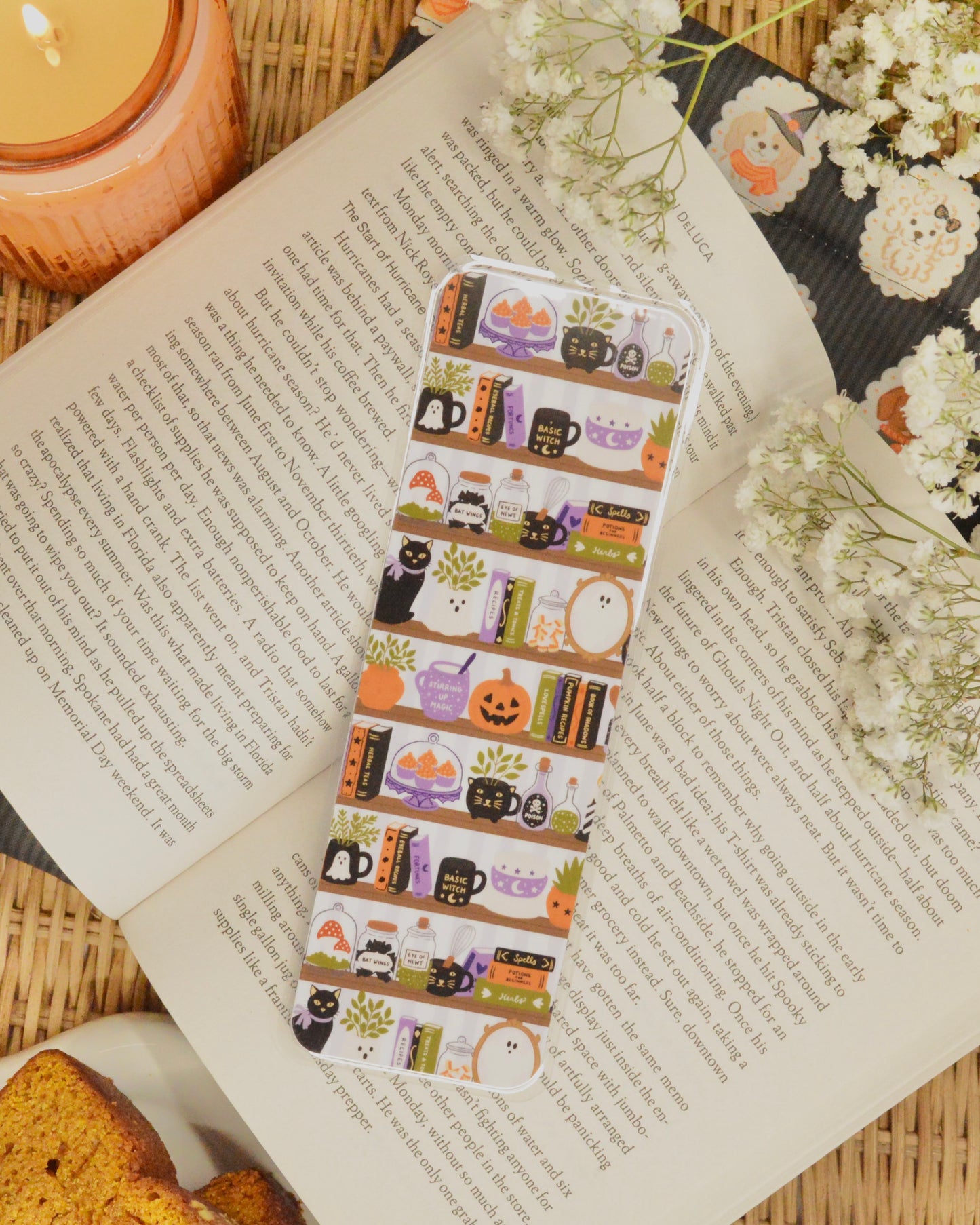 Spooky Shelf Laminated Bookmark
