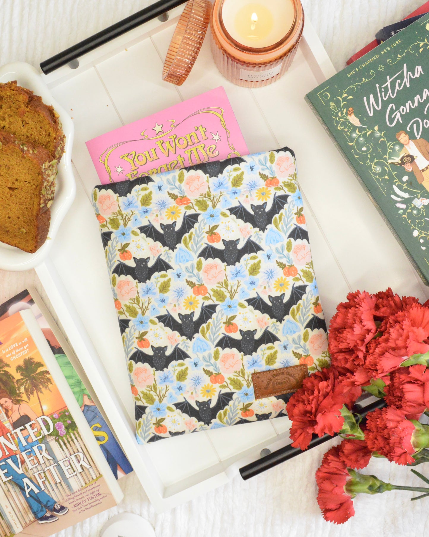 Floral Bats Book Sleeve