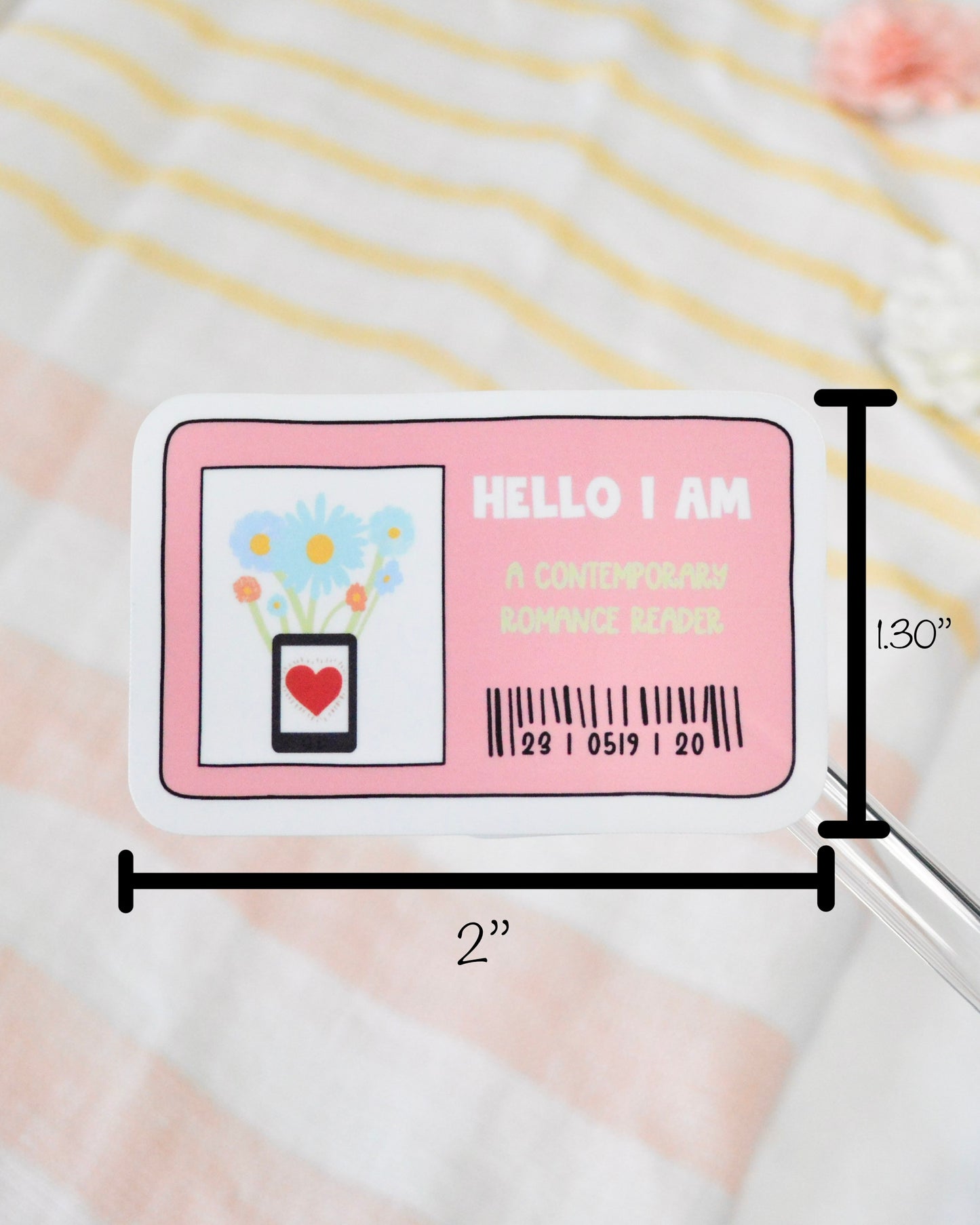 Contemporary Romance Reader Sticker