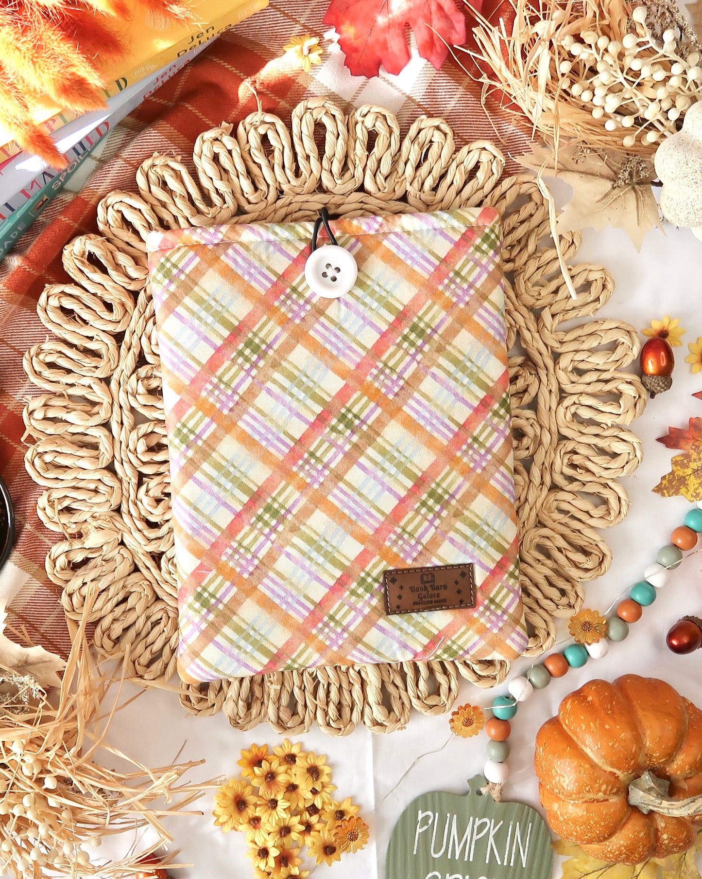 Fall Patch Book Sleeve