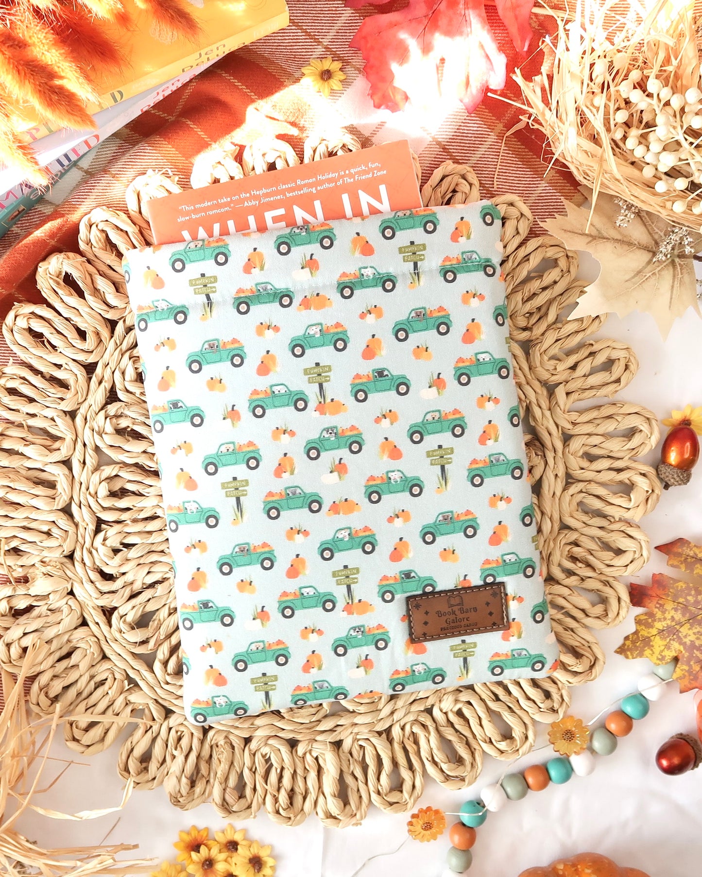 Fall Pups Book Sleeve