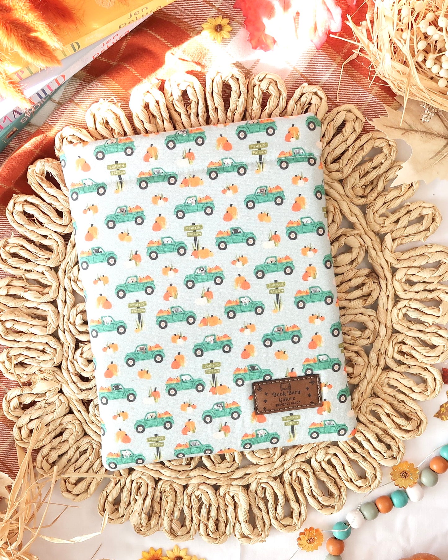 Fall Pups Book Sleeve