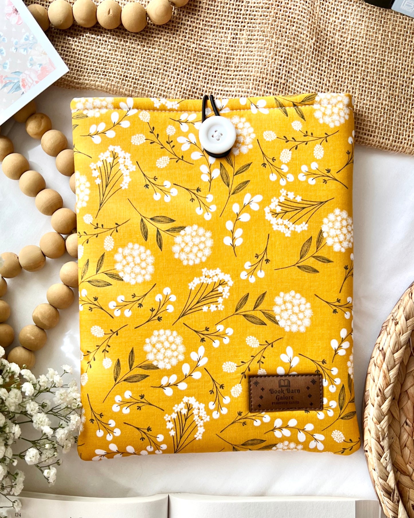 Mustard Folkwood Book Sleeve