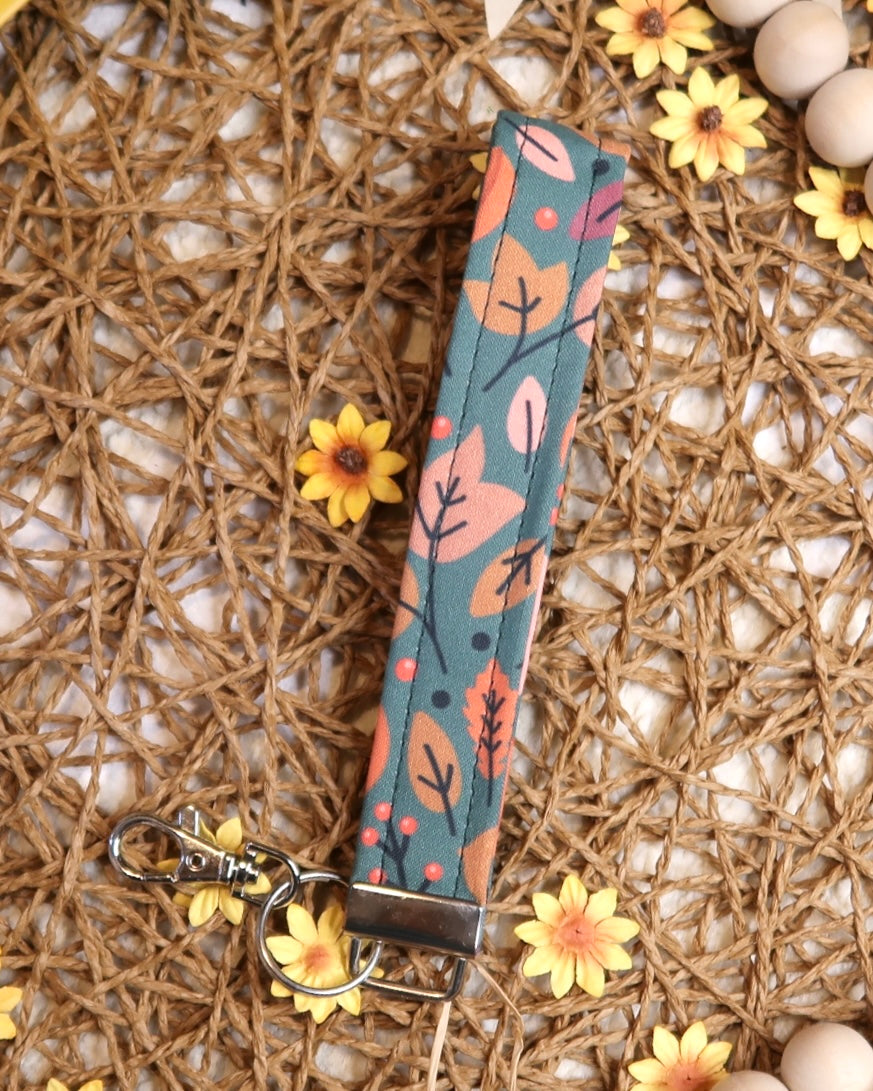 Fall Acorns Wristlet