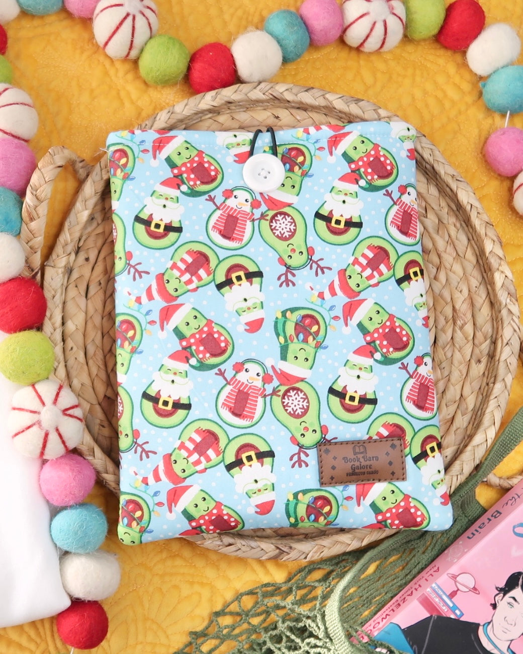 Christmas Avocado Book Sleeve