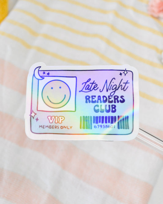 Late Night Reader Sticker