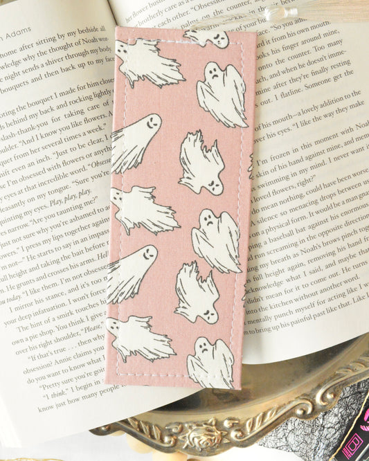 Pink Ghosts Bats Bookmark