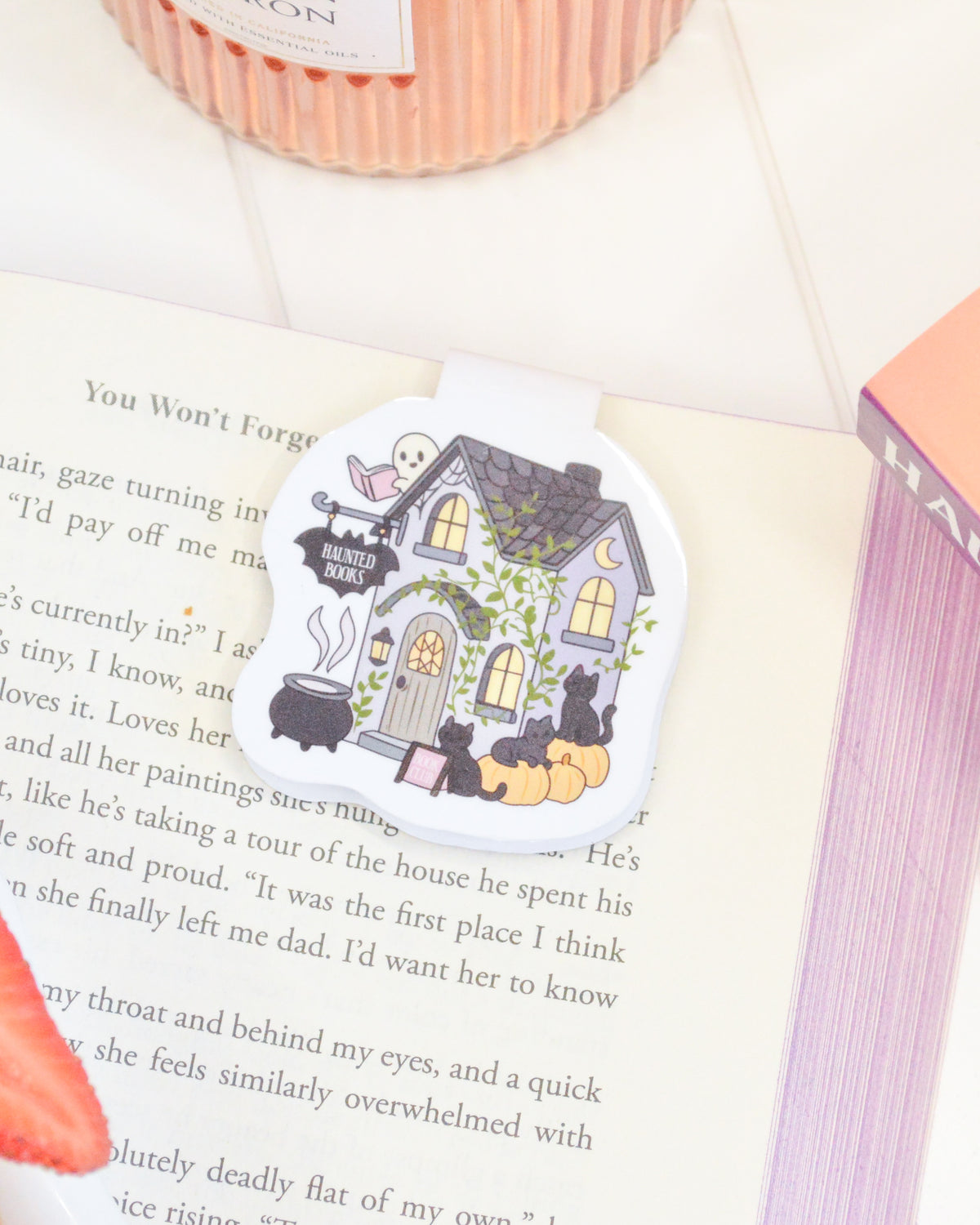 a bookmark on a book