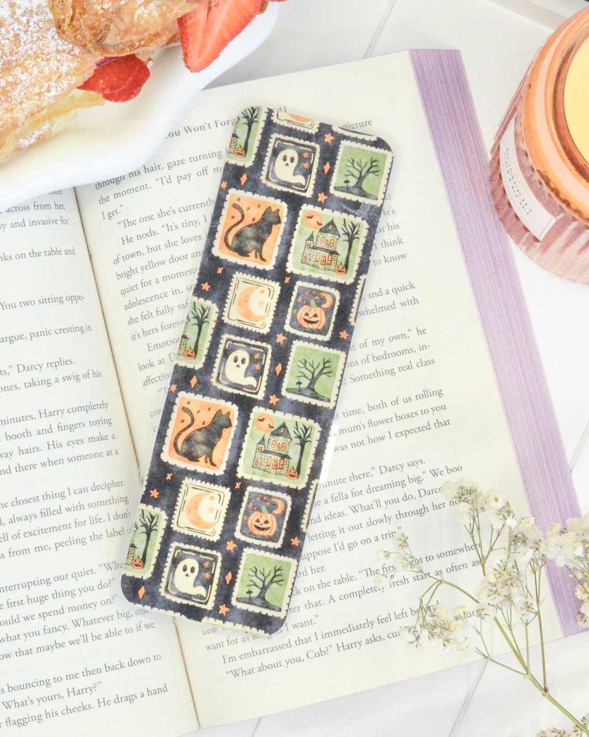 a bookmark on a book