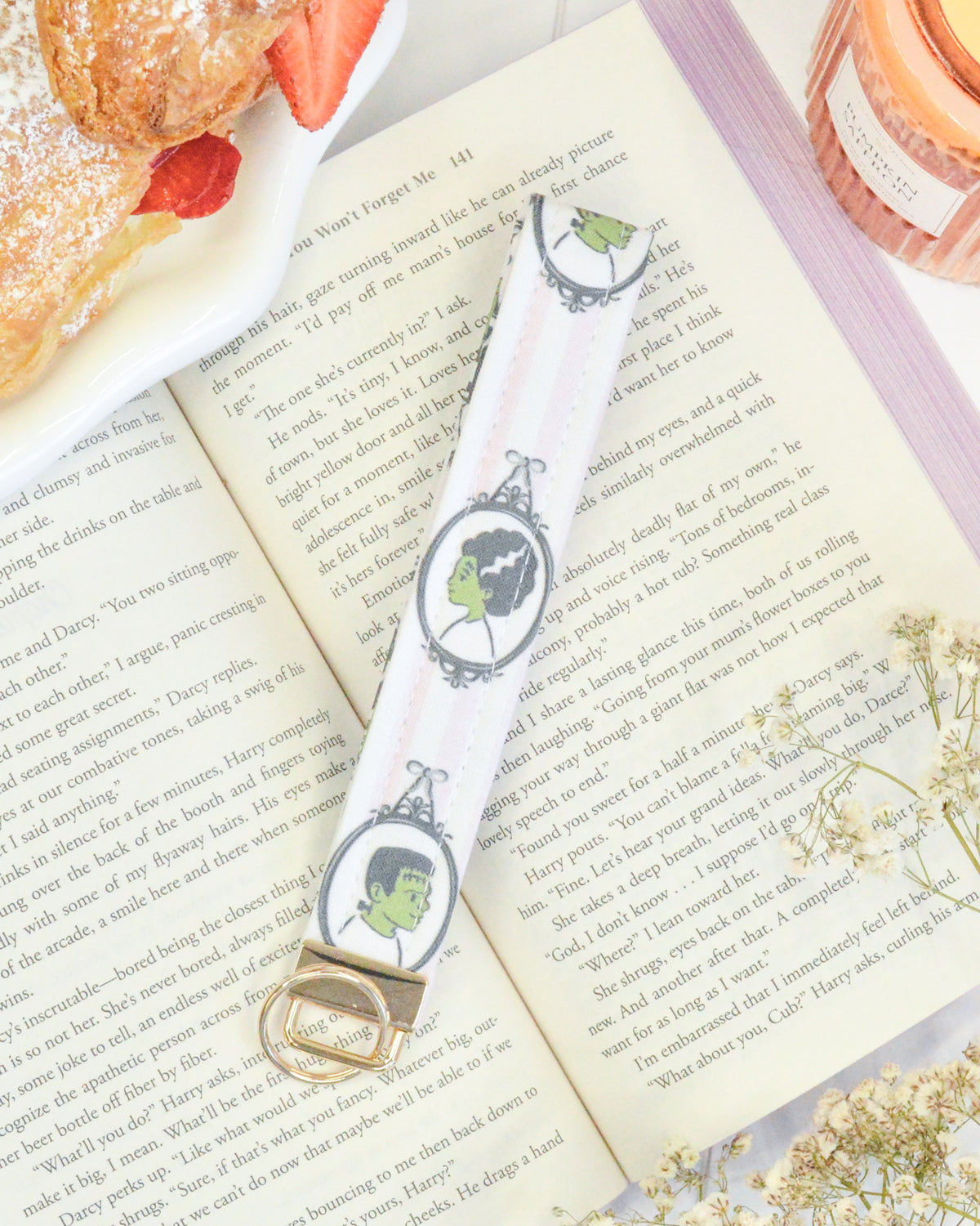 a bookmark on a book