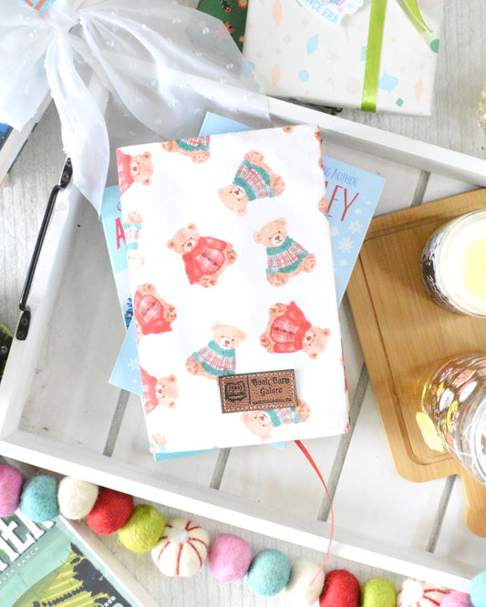a gift box with teddy bears on it