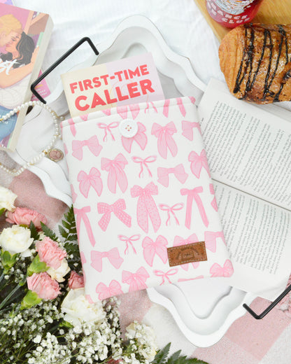 Pink Bows Book Sleeve