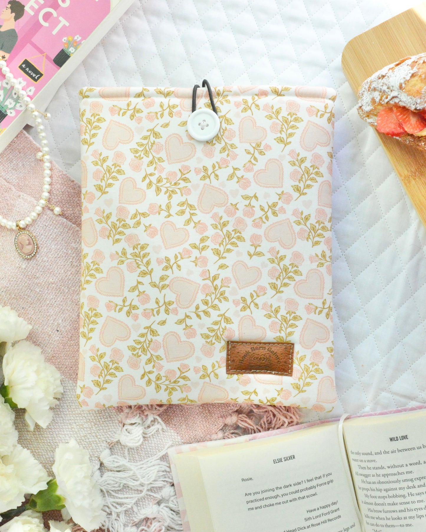 Pink Garden Book Sleeve