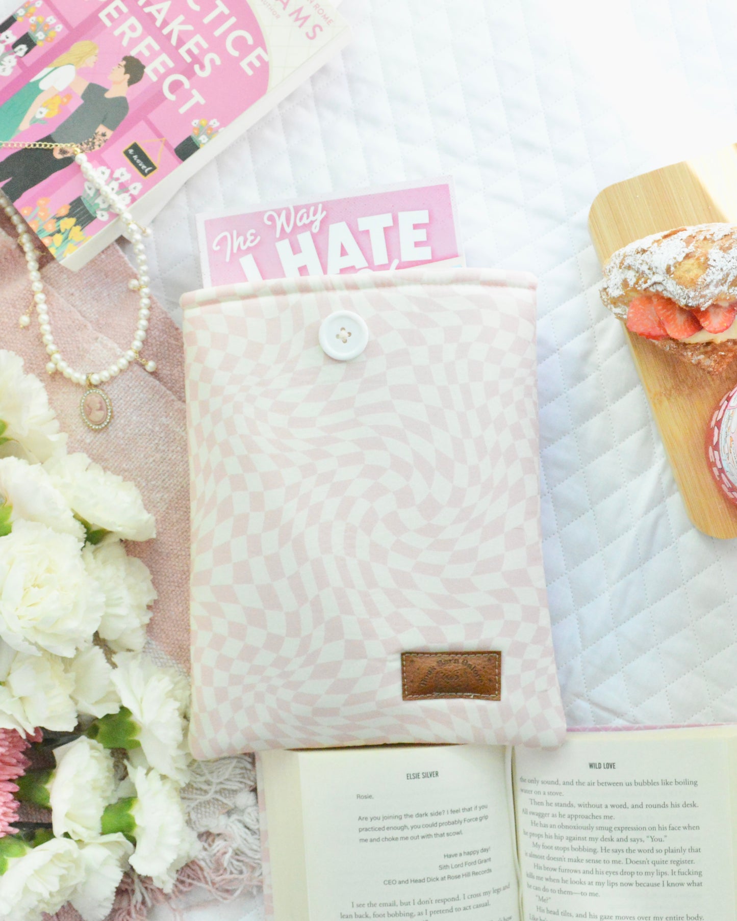 Pink Groove Book Sleeve