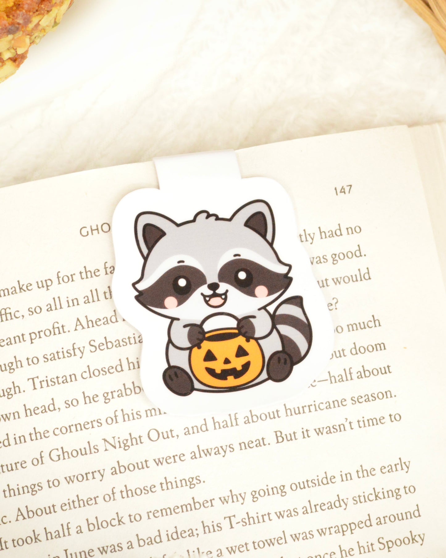 Pumpkin Panda Magnetic Bookmark