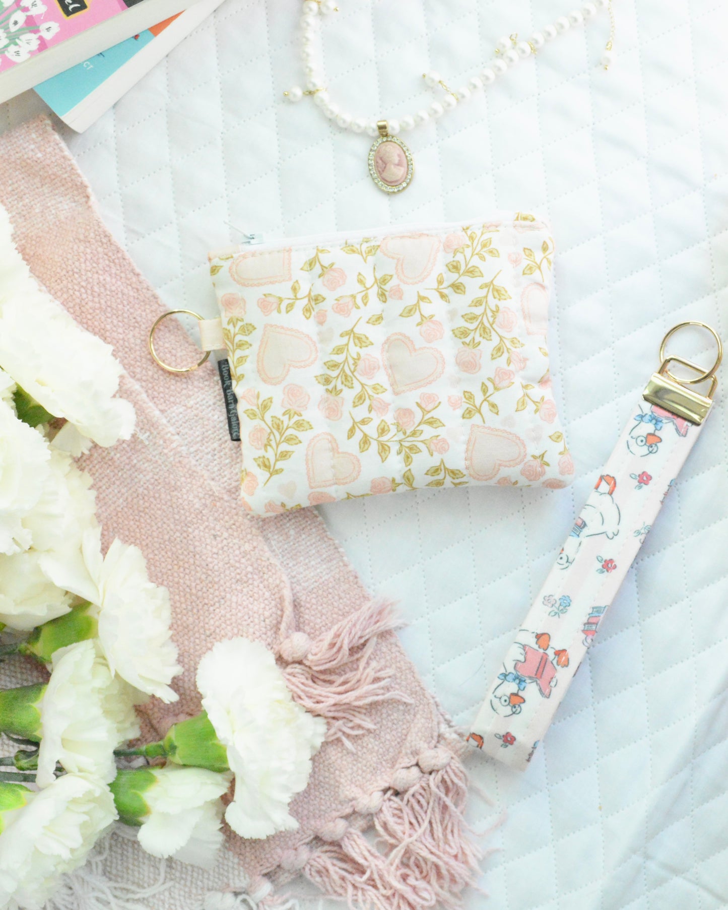 Pink Garden Coin Pouch