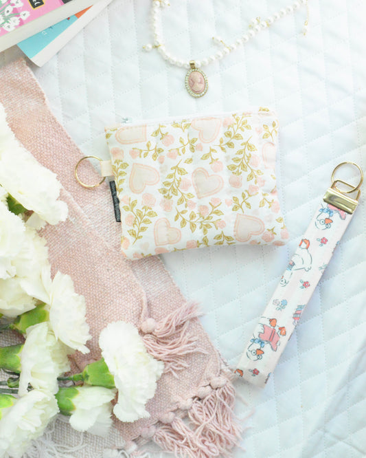 Pink Garden Coin Pouch