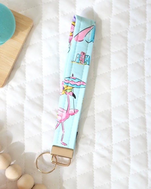 Flamingos Wristlet