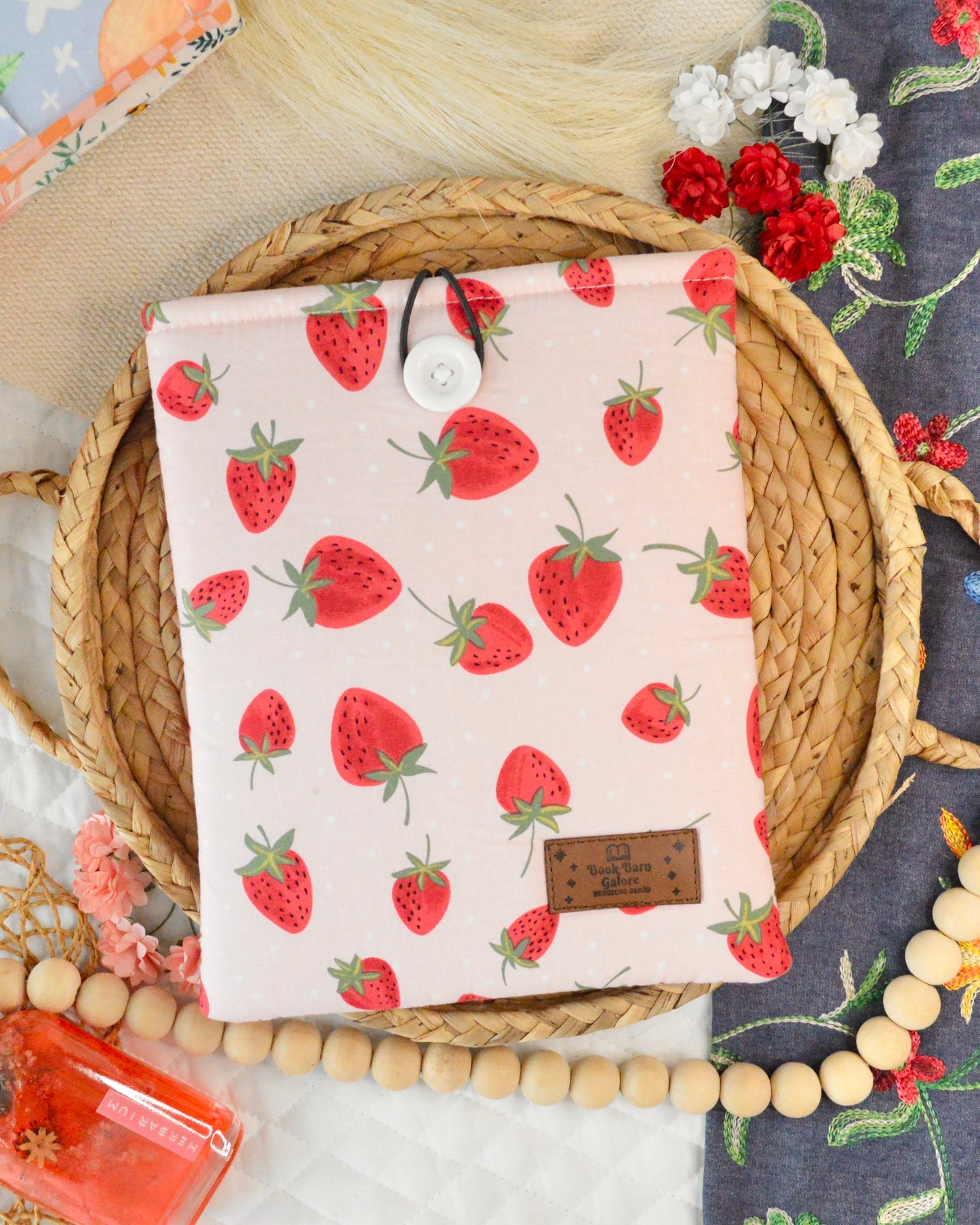 Strawberry Book Sleeve